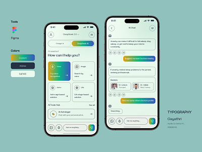 AI Assistant Mobile App Design ai ai app ai assistant ai meeting assistant ai notes artificial intelligence assistant chat ai chatgpt minimal design mobile mobile app design mobile ui prompt ui ui design ui ux design ux visual interface