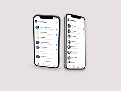 AI messager chat mobile application ai book ai chat ai messenger ai pdf android branding chat chat ai chat book chat pdf design ios messenger minimalist ui user interface