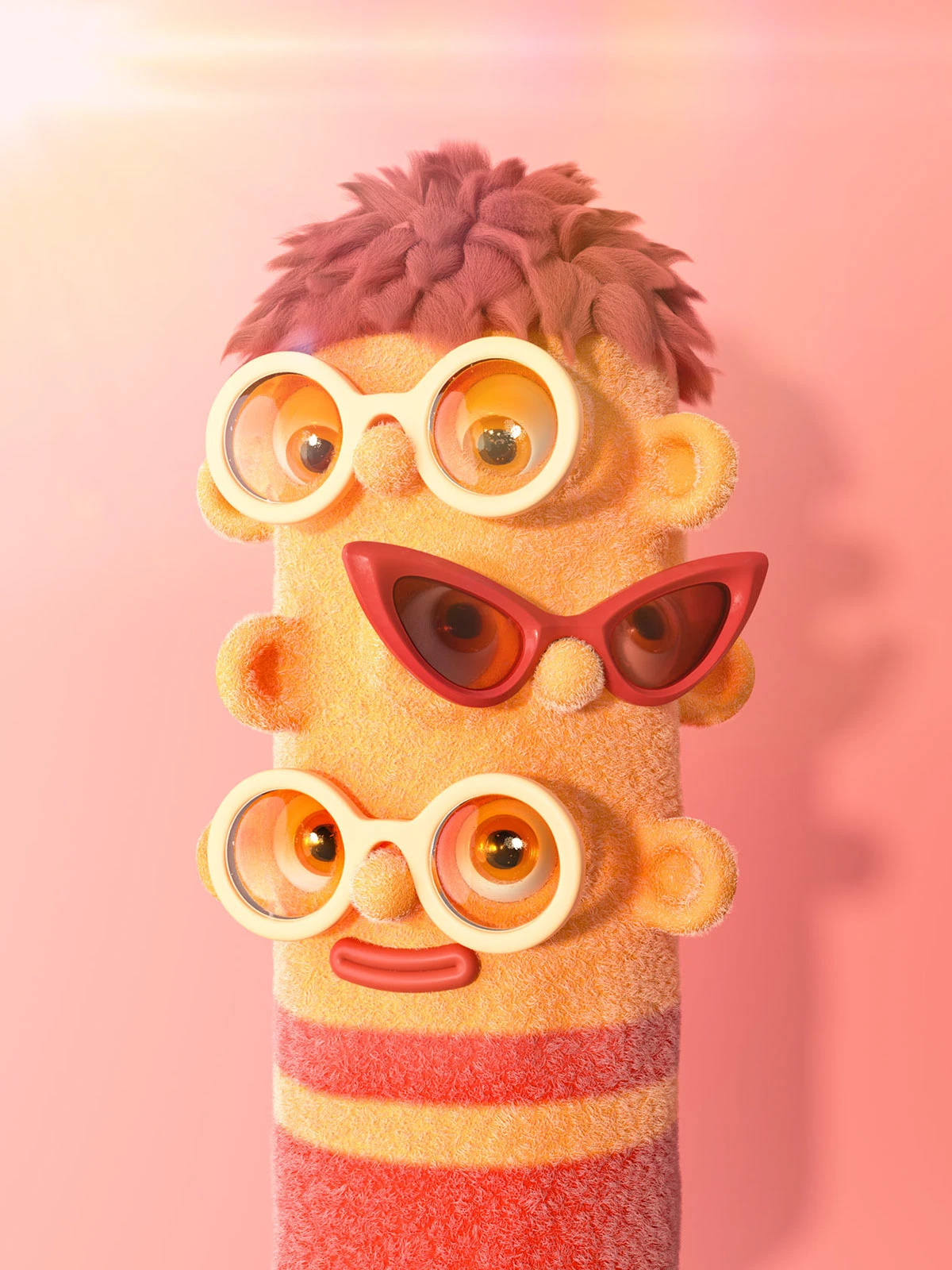 Buddies 3d cgi character design foreal illustration