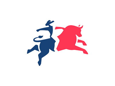 Bull Rider Logo american bull bulls cowboy design logo logo design logos mascot minimal negative space ranch ride rider riding rodeo simple sport texas western