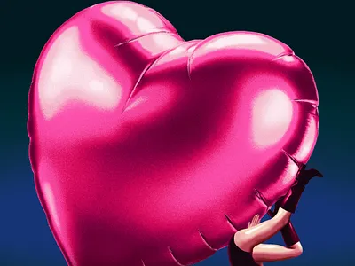 Devotion character design conceptual female heart illustration music mysterious