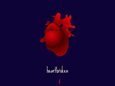Hearbroken animation blood breakup heart itsok love realistic red vein
