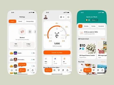 Step Tracker App app app design daily steps tracker fitnessapp fitnesstracker mobile mobile app mobile ui step step tracker steptacker steptracker tracker ui design uiux walking app workouttracker