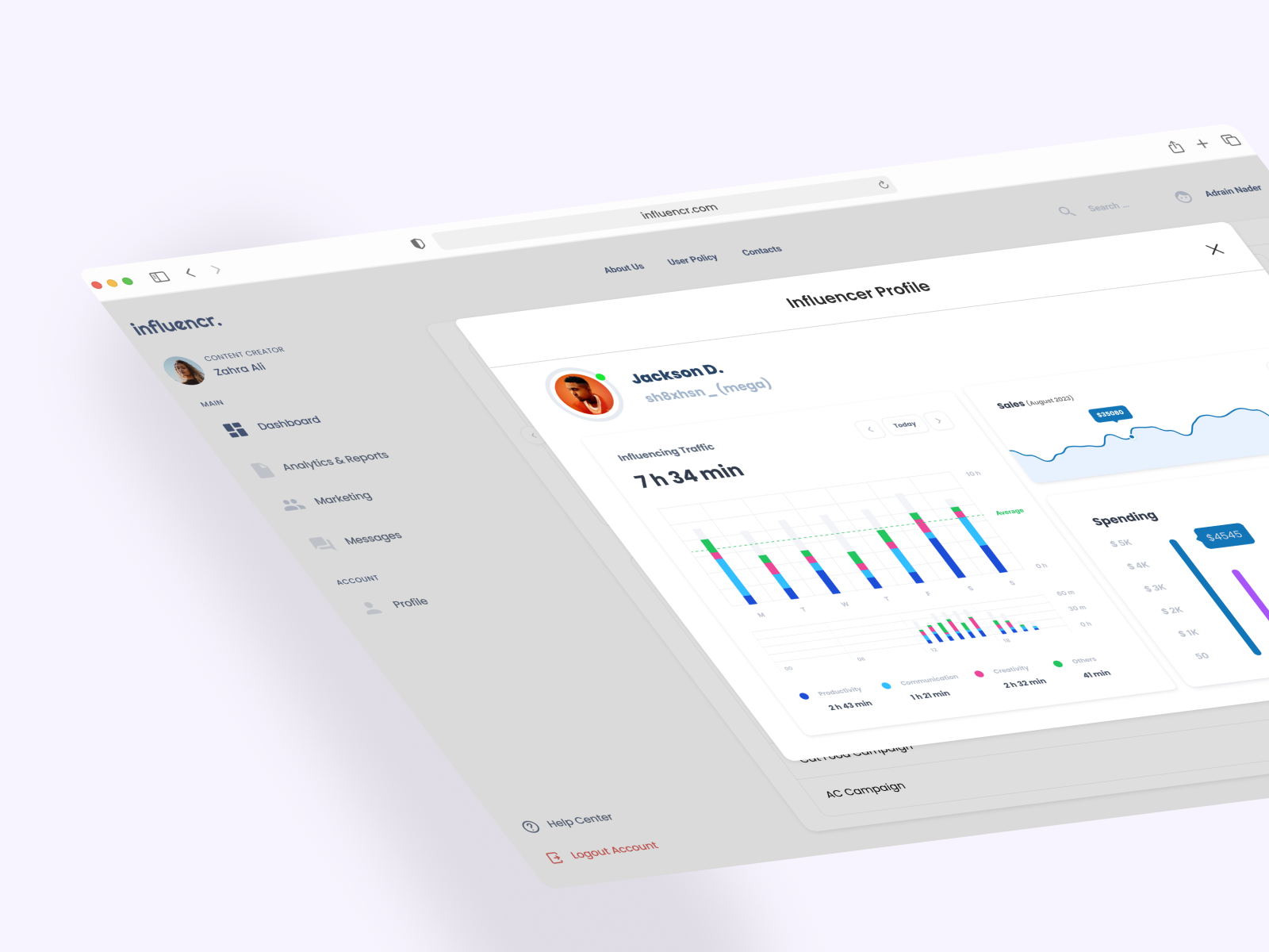 Example of Web Application Design