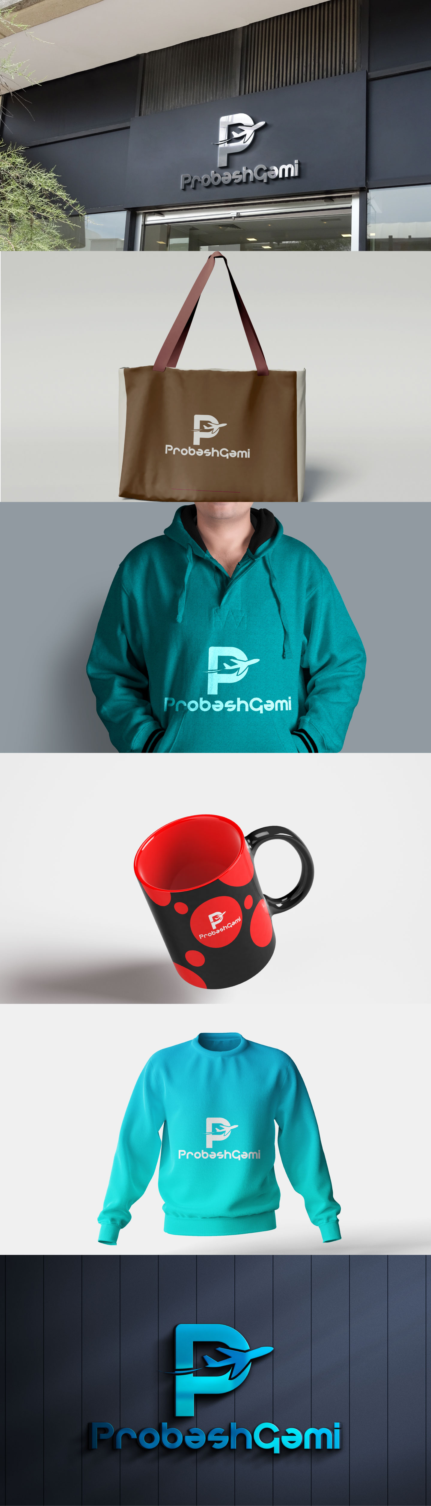 ProbeshGami – Complete Brand Identity behance portfolio