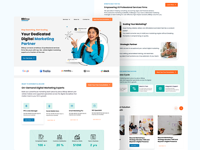 Digital Marketing Agency Website app branding design graphic design icon illustration logo typography ui ux