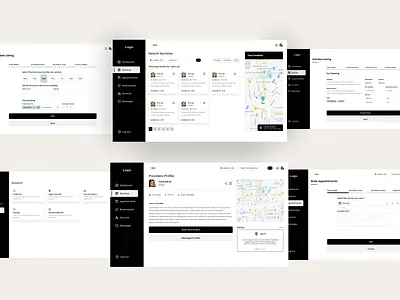 Listings Web App UI app branding design graphic design icon illustration logo typography ui ux