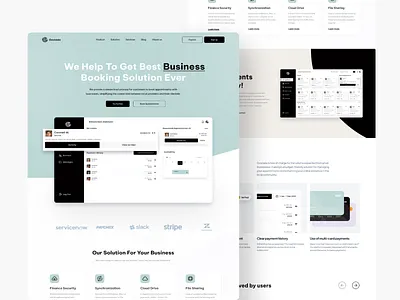 Business Booking Wesbite app branding design graphic design icon illustration logo typography ui ux