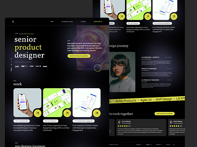 Portfolio Website Design app branding design graphic design icon illustration logo typography ui ux