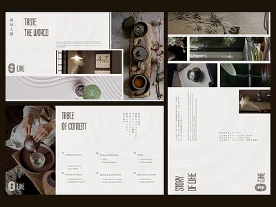 LIHE - Slide for tea ceremony shop ceremony graphic design landing page lihe tea ui uiux website