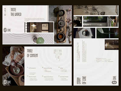 LIHE - Slide for tea ceremony shop ceremony graphic design landing page lihe tea ui uiux website