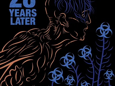 28 YEARS LATER alternativemovieposte art design digitalart graphic design illustration illustrator posterart posterdesign vector