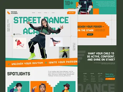 Learning platform graphic design landing page learning platform ui uiux website