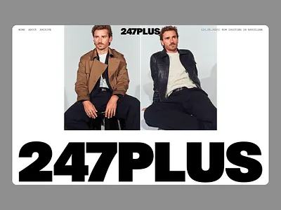 Modern Photography & Production Studio Website 247plus agency design graphic design landing page landing page design minimalist photography photography agency photography studio studio ui ui design ux ux design web web design web page