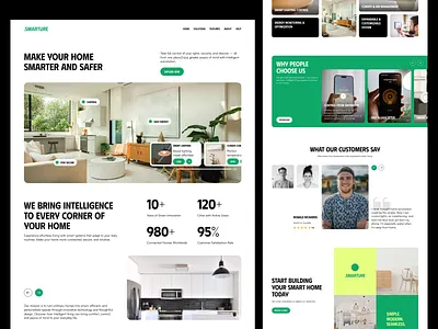 Smart Home Landingpage graphic design landingpage smart home ui uiux website