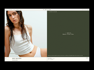 Botanical Skincare E-commerce Landing Page botanical design e commerce home page landing page nature nature inspired product product showcase ui ui design user friendly user interface ux ux design ux ui web design