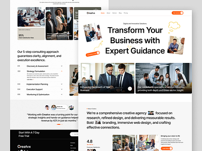 Business Consulting Organization agency business business agency business consultancy consulting design landingpage ui