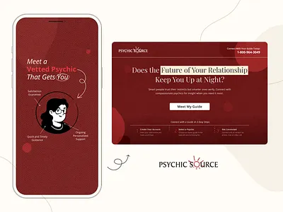 ✨ Turning psychic traffic into real conversions branding conversion design creative strategy digital strategy facebook ads funnel design landing page meta ads performance marketing ppc ppc markerting psychic ui wellness