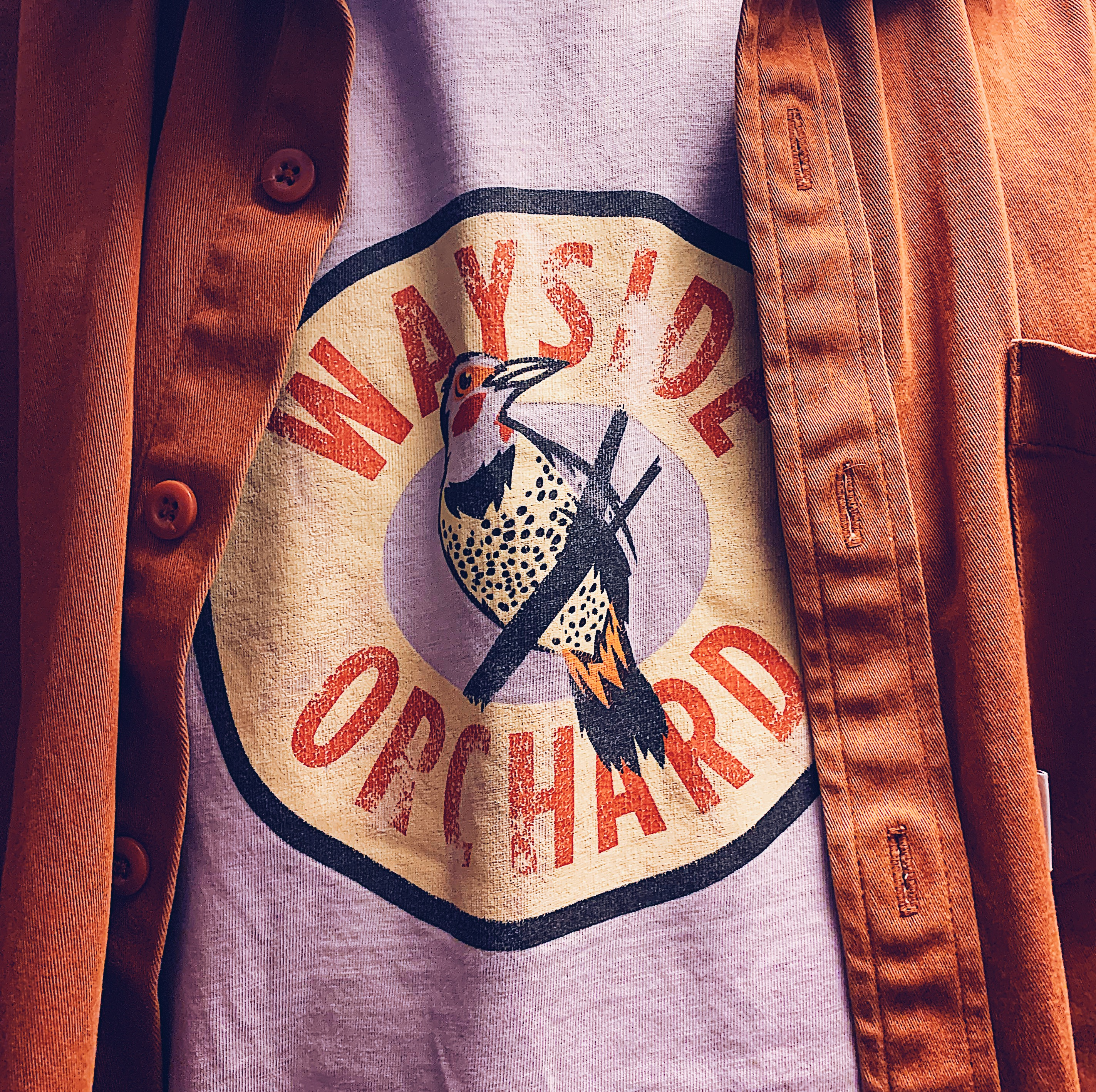 Wayside Orchard badge bee bird branding design farm farming flicker hobby honey land maple michigan orchard packaging syrup tshirt wayside