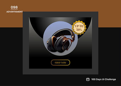 DailyUIchallenge Day 098/100 Prompt: Advertisement ui