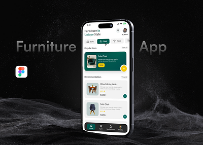 Furniture app design animation modern design ui ui visualy uiux ux ux design