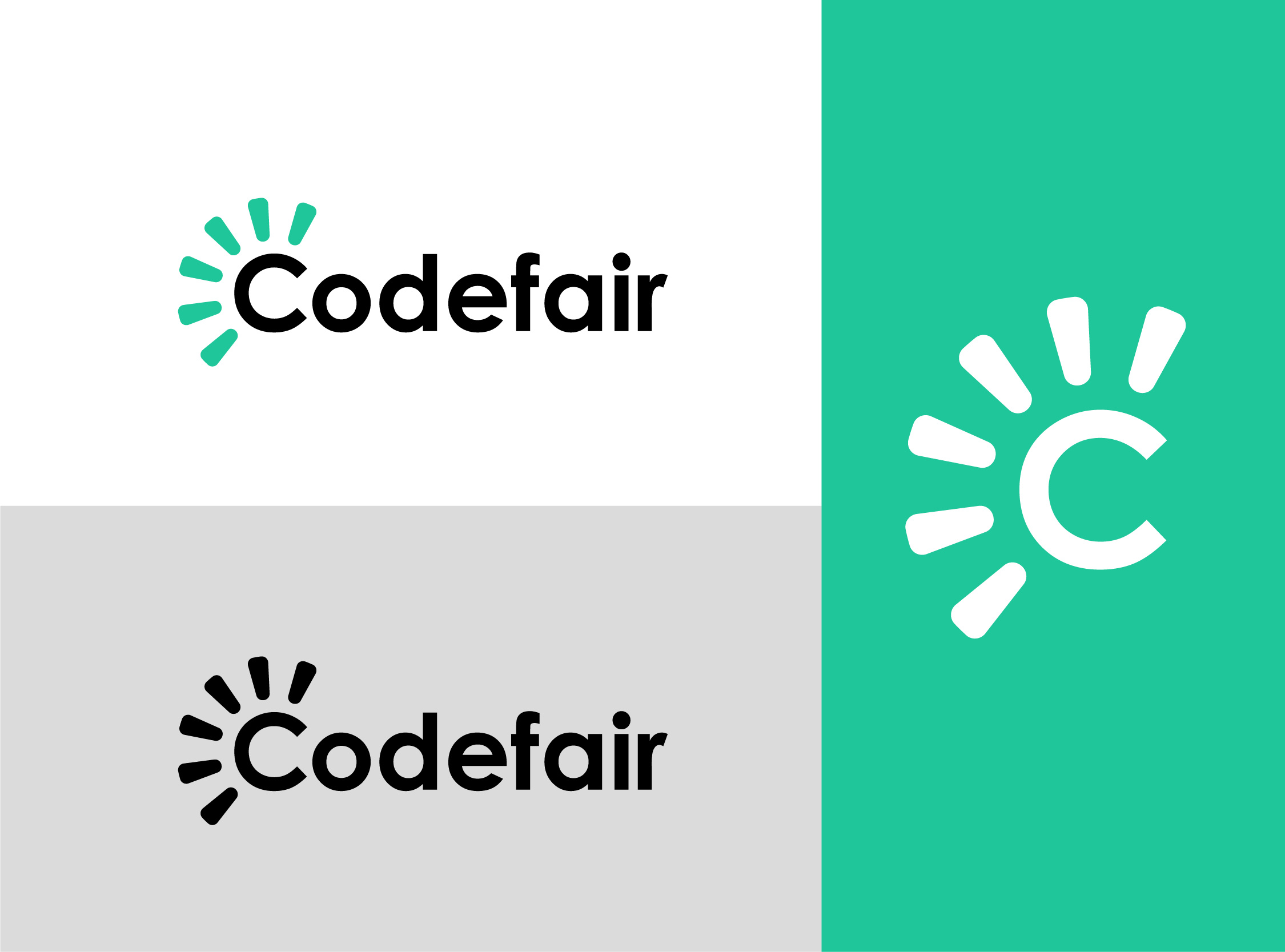CodeFair – Digital Product Marketplace Logo Design brand identity brand identity designer branding bright logo c creative logo c logo c sun logo code logo code sign logo company logo creative logo digital agency logo digital marketing logo fair logo logo software company logo software logo sun logo