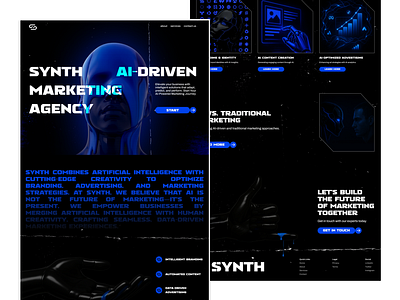 Landing Page — AI Marketing Website Design landing marketing site ui web
