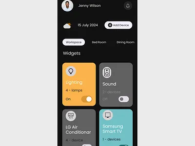 Day 21 Home Monitoring Dashboard daily daily ui dailyui design ui