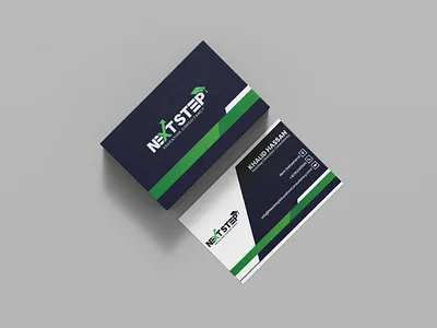 Next Step Business Card Design | By Thrilling Tech branding design business card corporate card design identity design modern business card professional card thrilling tech