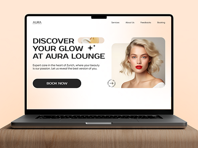 Website for Beauty Salon beauty design landing marketing ui ux web