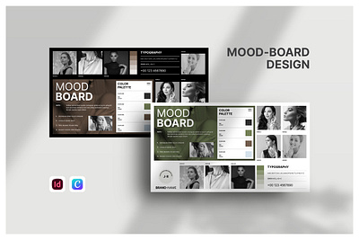 Brand Guideline Mood board Template a4 agency architecture brand identity branding brochure business clean corporate creative design graphic design guideline interior logo minimal modern moodboard pitch deck presentation