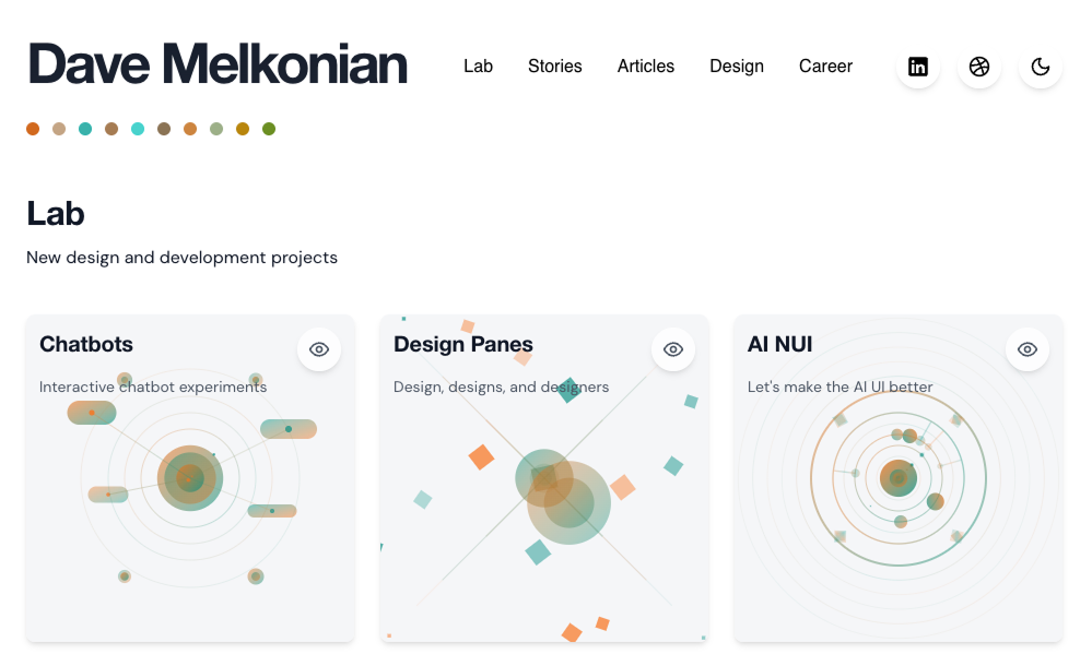 Design Portfolio - davemelk dot com