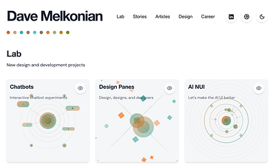 Design Portfolio - davemelk dot com