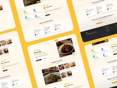 🍝 Bites Restaurant Landing Page landing nextjs uiux webdesign
