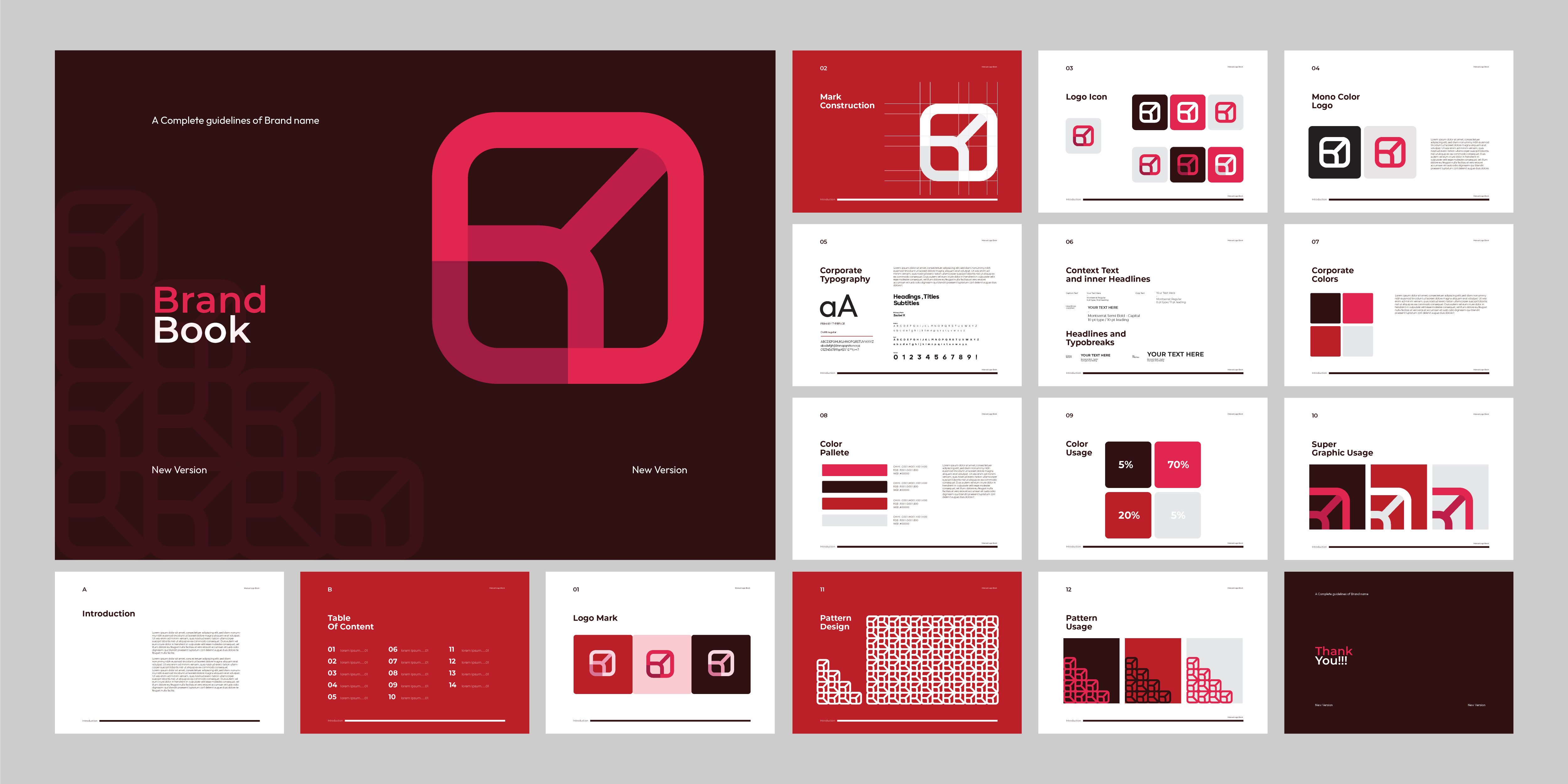 landscape brand manual template Branding Design branding design graphic design illustration logo typography vector