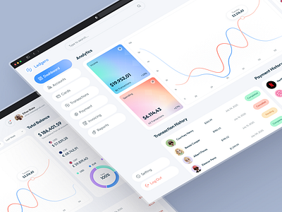 Fintech Dashboard UI/UX Design – Interface for Web App analytics banking currency dashboard data visualization design system digital wallet figma finance finance ui financial platform fintech neobank payment saas transactions ui design ux web app