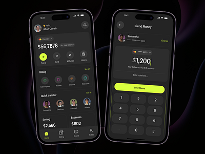 💸 Fintech Mobile App UI Concept app bankingap dailyui daly ui design fintech mobile app mobileapp ui ux