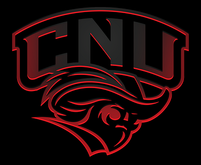 CNU Captains - Spooky Edition captain captain chris captains christopher newport university cnu college college logo ominous pirate red spooky