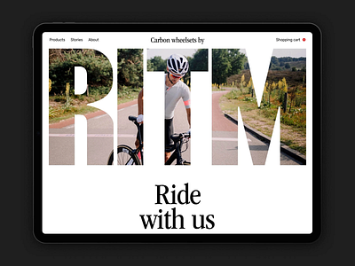 Bold Hero Design for Cyclists athletic design clean header cycling website cyclists ecommerce interface fullscreen image hero design hero layout interactive hero lifestyle imagery mobile optimized modern layout performance gear product showcase responsive design sports ecommerce typography user journey ux design visual identity