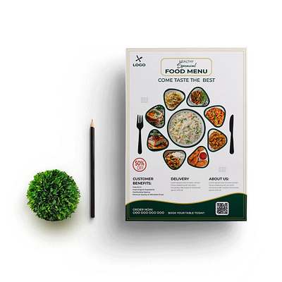 Unique Food Flyer Design adobe illustrator brand identity branding design flyer design food flyer design graphic design illustration logo unique food flyer design vector