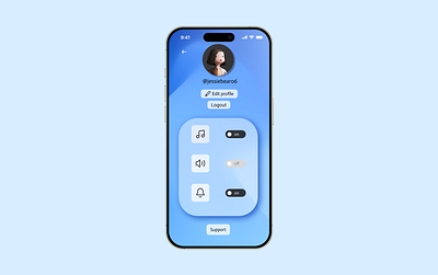 #dailyui #007 007 dailyui edit profile game game setting mobile game settings ui