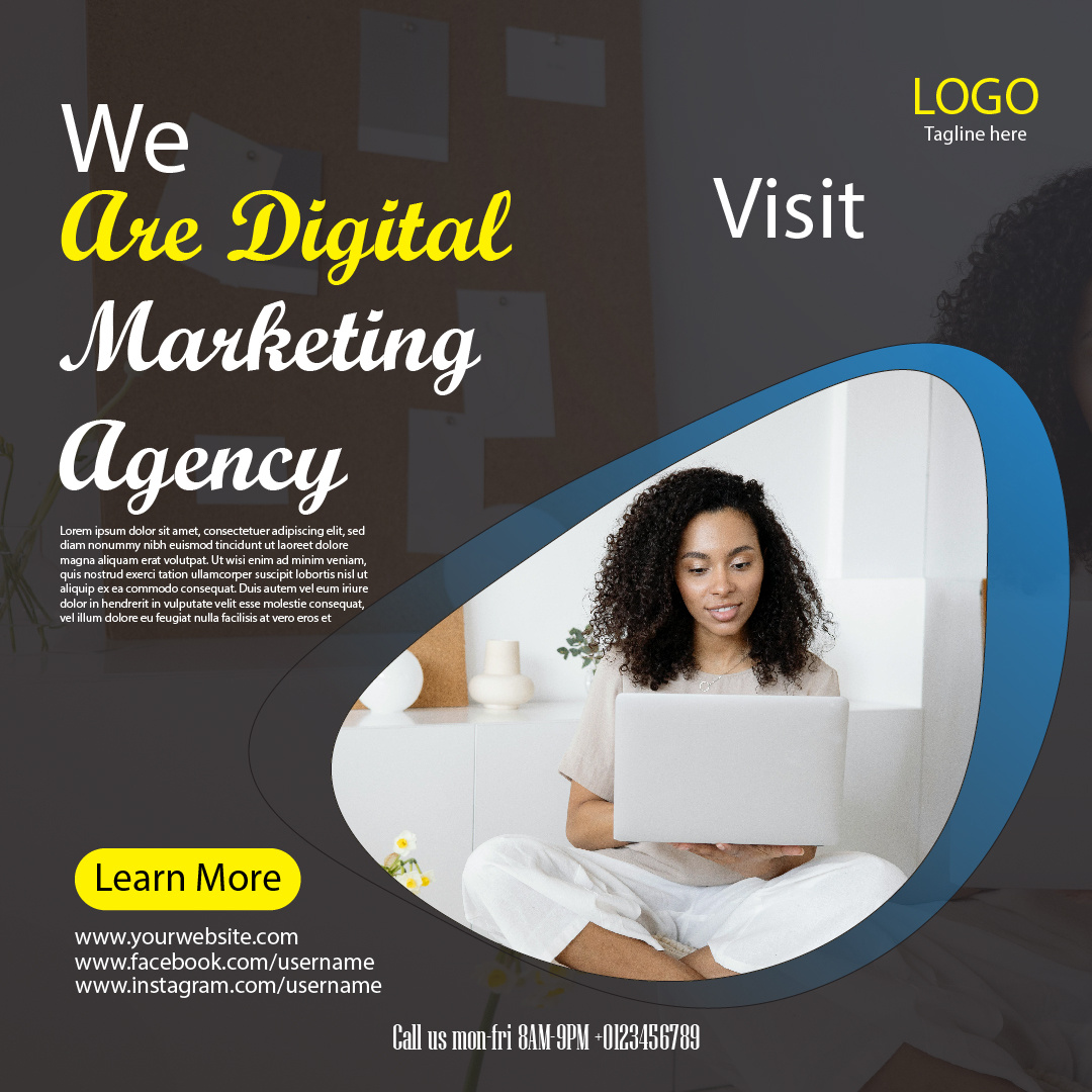 Social media post design for Digital Marketing agencies. social media creative