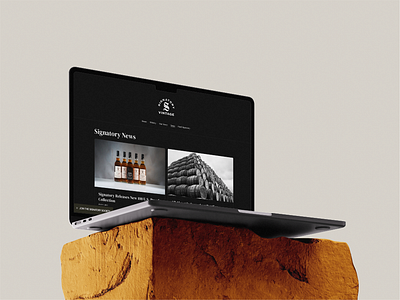Signatory Website graphic design scotch shopify spirits web design website whisky