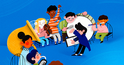 Children’s Orchestra design digital art graphic design illustration photoshop portrait