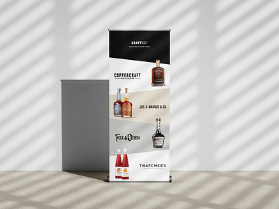 CraftCo Trade Show Banner banner graphic design liquor popup popup banner spirits trade trade show whisky