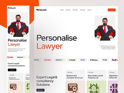 Revolt Law Farm Website Responsive Design agency website consultancy solution consultant creative web design lawyers mobile mobile ui modern responsive responsive web design service ui uiuxdesign ux web design web ui website