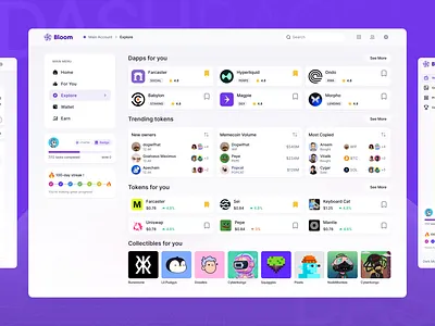NFT Dashboard Design app design crypto app cryptocurrency dashboard dashboard design design hr rumen mobile app nft nft app nft app design nft design product product design trading trading app trading dashboard ui ux
