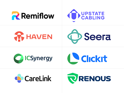 Selected Logo Designs for Clients · 2025 ai blockchain branding crypto logo saas logo identity identity design logo logo designer logodesigner mark medicine logo minimal process rebranding startup startup logo technology logo travel logo typeface