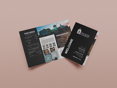 Church Bulletin Layout bifold design branding bulletin layout church bulletin church design church graphics design editorial editorial design graphic design layout design marketing design