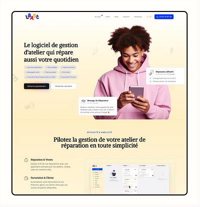 Laast.io — Hero hero landing page website